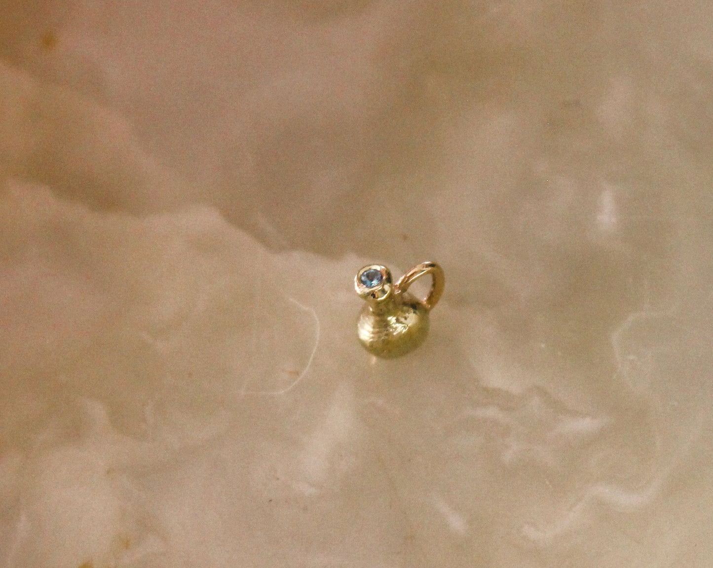 OOAK 18K Little Aquamarine Vessel