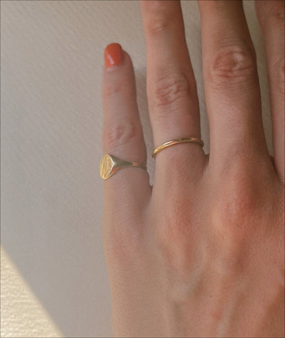 18K Simple Ring