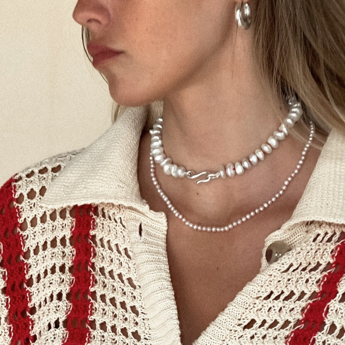 Rojo Pearl Collar