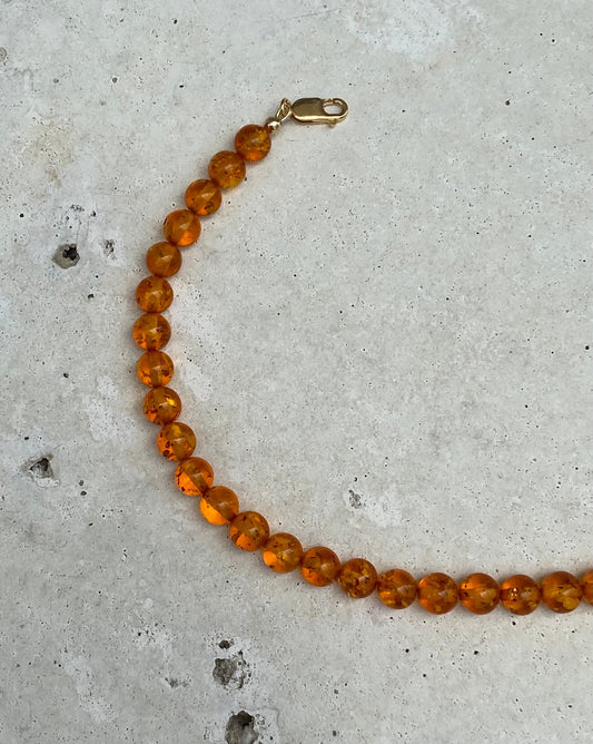 Amber Anklet