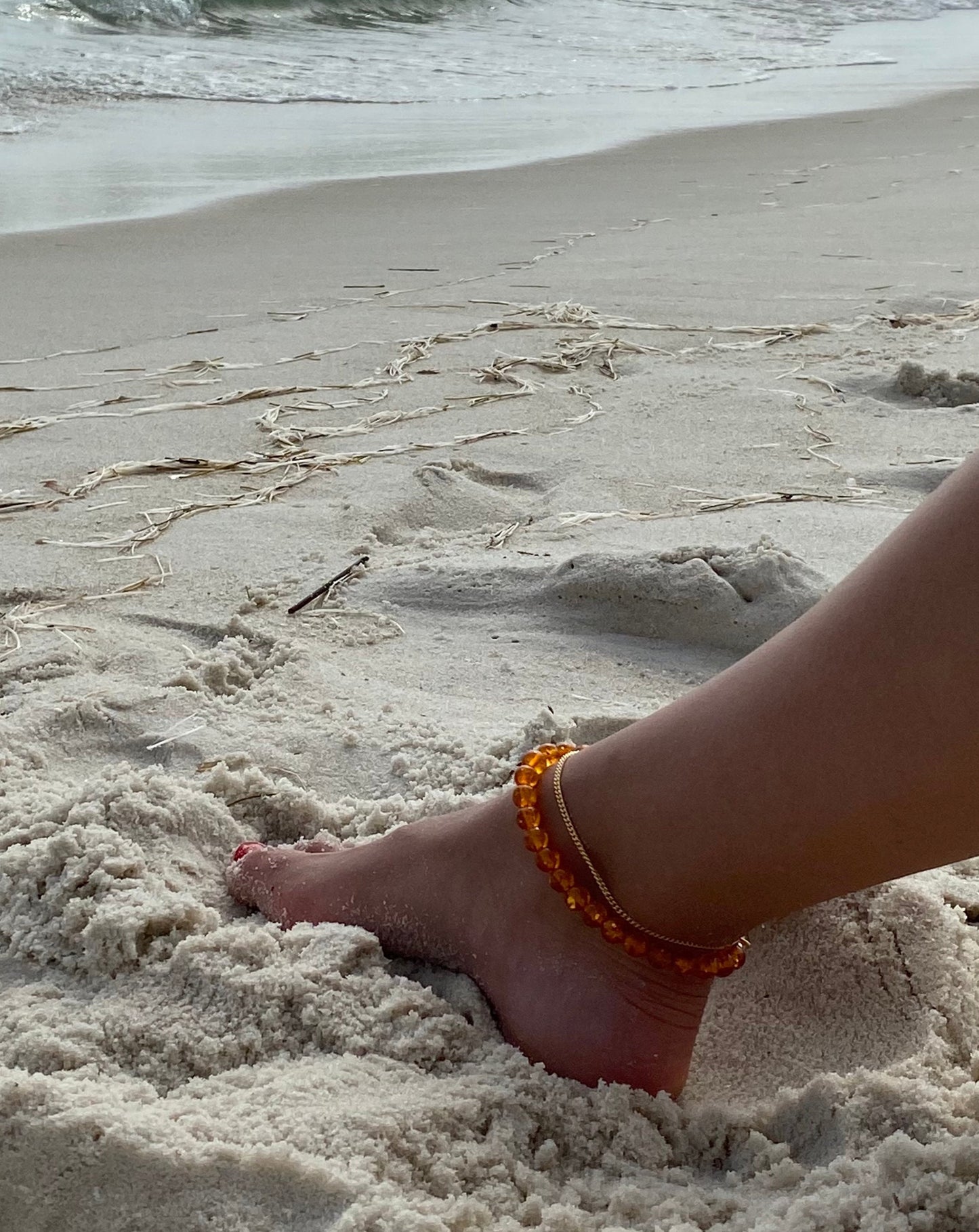 Amber Anklet