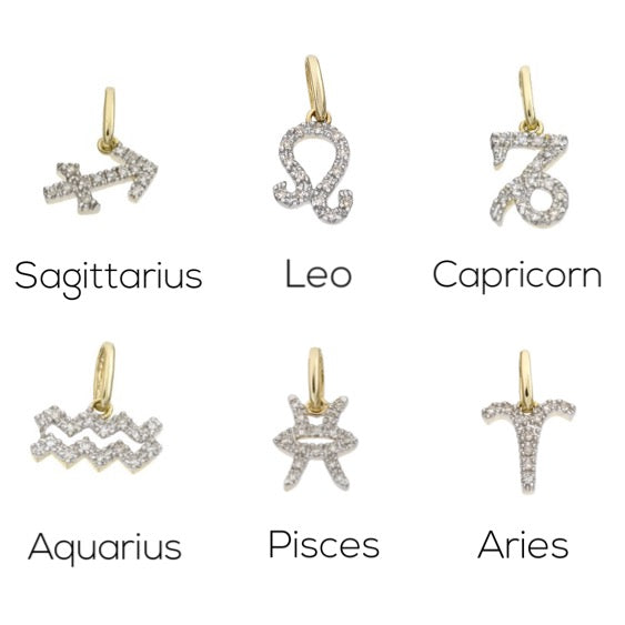 Aro de diamantes del zodiaco